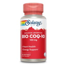 Натуральні добавки і екстракти Solaray Bio CoQ10 100mg - 30 softgels (2023-10-3017)