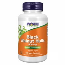 Натуральні добавки і екстракти Now Foods Black Walnut Hulls 500 mg - 100 vcaps  (2022-10-0394)