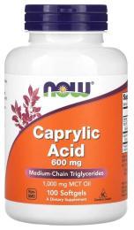 Натуральні добавки і екстракти Now Foods Caprylic Acid 600mg - 100 sgels (100-33-7002879-20)