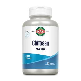 Натуральні добавки і екстракти KAL Chitosan 750mg - 120 vcaps (2023-10-2166)