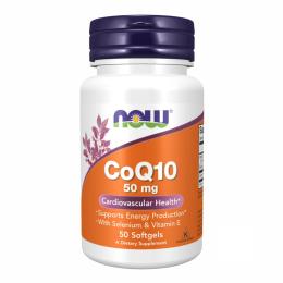 Натуральні добавки і екстракти Now Foods CoQ10 50mg - 50 Softgels  (100-76-0449692-20)
