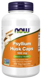 Натуральні добавки і екстракти Now Foods Psyllium Husk Caps 500 mg (200 veg caps) (18615-01)