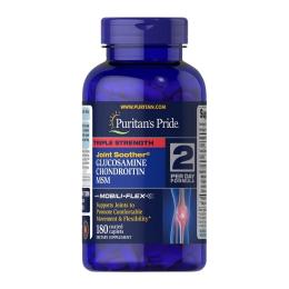 Натуральні добавки і екстракти Puritans Pride Triple Strength Glucosamine &amp; Chondroitin with MSM (180 caplets) (10035-01)