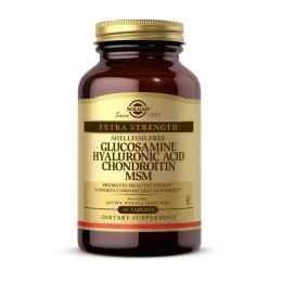 Натуральні добавки і екстракти Solgar Solgar Glucosamine Hyaluronic Acid Chondroitin MSM (60 tabs) (11521-01)