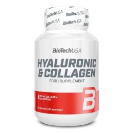 Натуральні добавки і екстракти Biotech Hyaluronic &amp; Collagen (30 caps) (01578-01)