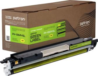 Тонер-картридж для принтера Patron HP 126A (CE312A) Green Label Yellow (PN-126AYGL)