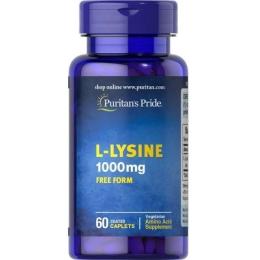 Амінокислоти Puritans Pride L-Lysine 1000 mg (60 caplets) (08846-01)
