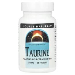 Амінокислоти Source Naturals Source Naturals Taurine 500 mg (60 tab) (24857-01)