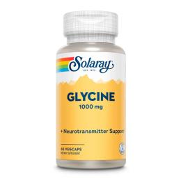 Амінокислоти Solaray Glycine Free Form 1000mg - 60 vcaps (2023-10-3020)