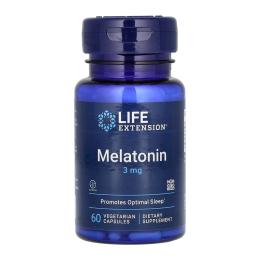 Амінокислоти Life Extension Melatonin 3 mg - 60 vcaps (2022-10-1876)