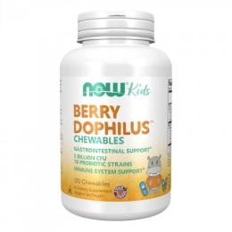 Пробіотики та пребіотики Now Foods BerryDophilus Kids - 120 Chewables (2022-10-2609)