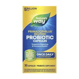 Пробіотики та пребіотики Natures Way Primadophilus Reuteri Probiotic - 30 vcaps (2023-10-5487)