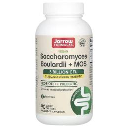 Пробіотики та пребіотики Jarrow Formulas Saccharomyces Boulardii + MOS - 90 caps (2023-10-5560)