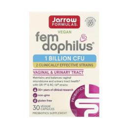 Пробіотики та пребіотики Jarrow Formulas Vegan Fem Dophilus 1 Billion Cfu - 30 vcaps (2023-10-5562)