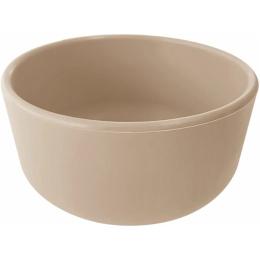 Тарілка для годування Minikoioi Bowl 400 мл 12 см силіконова Beige (101080108)