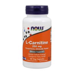 Жироспалювачі Now L-Carnitine 250 mg purest form (60 caps) (02907-01)