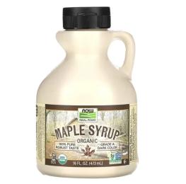 Замінники харчування Now Foods Maple Syrup Organic Grade A Dark Color - 473 ml (2023-10-5256)