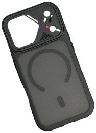 Чохол-накладка Infinity Vip Grid with MagSafe для Apple iPhone 17 Pro Max Black