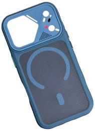 Чохол-накладка Infinity Vip Grid with MagSafe для Apple iPhone 17 Pro Max Blue