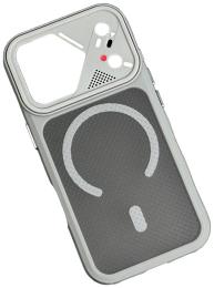 Чохол-накладка Infinity Vip Grid with MagSafe для Apple iPhone 17 Pro Max Gray