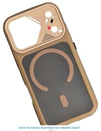 Чохол-накладка Infinity Vip Grid with MagSafe для Apple iPhone 17 Pro Chocolate