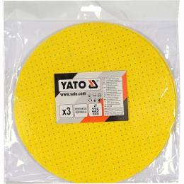 Диск шліфувальний YATO G220, O = 225мм, 3 шт (YT-846063)