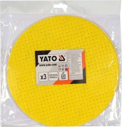 Диск шліфувальний YATO G60, O = 225мм, 3 шт (YT-846003)