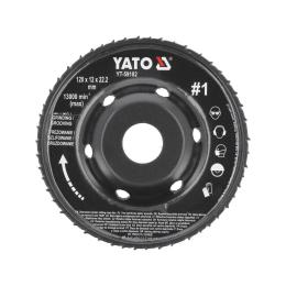 Диск шліфувальний YATO O = 120/22.2 мм, t = 16/12 мм шорстк №1 (YT-59182)