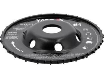 Диск шліфувальний YATO O = 120/22.2 мм, t = 16/6мм шорстк №1 (YT-59180)