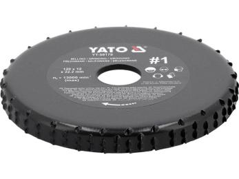 Диск шліфувальний YATO O = 120/22.2 мм, t = 12 мм шорстк №1 (YT-59179)