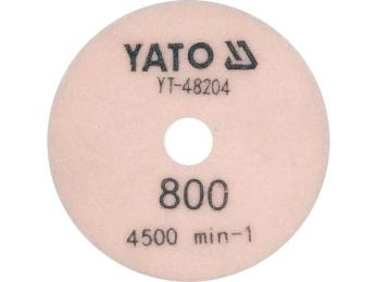 Диск шліфувальний YATO O = 100 мм, G800, макс. 4500 об/хв, по каменю в сух/мокр (YT-48204)