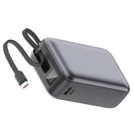 Зовнішній портативний акумулятор Vinga VPBB3065C 30000 mAh Gray 65W