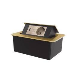 Розетка LIVOLO VL-SHS012-TC.CP.HD-AP-A Gold