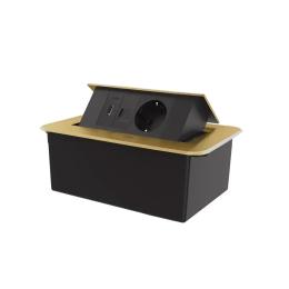 Розетка LIVOLO VL-SHS012-TC.CP.HD-BP-A Gold