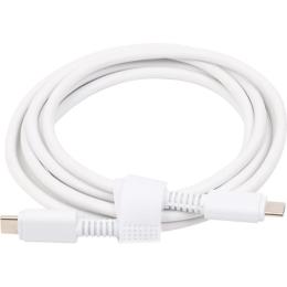 Дата-кабель PowerPlant USB Type-C (тато)  -  USB Type-C (тато) PD3.1 для 140W Macbook White (CA915095)