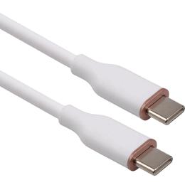 Дата-кабель HiSmart USB Type-C (тато)  -  Type-C (тато) 100 Вт 1 м White (CA916344)