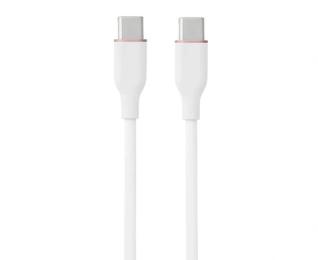 Дата-кабель HiSmart USB Type-C (тато)  -  Type-C (тато) 100 Вт 3м White (CA916368)
