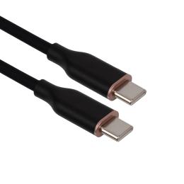 Дата-кабель HiSmart USB Type-C (тато)  -  Type-C (тато) 100 Вт 3м Black (CA916399)