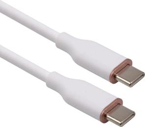 Дата-кабель HiSmart USB Type-C (тато) - Type-C (тато) 60Вт 3м White (CA916306)