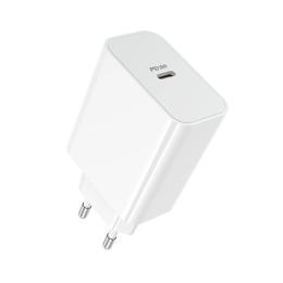 Адаптер живлення для телефона Borofone BA107A Stellar single port PD30W charger (EU) White