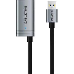 Дата-кабель Cabletime USB 3.0 Type-A (тато)  -  Type-A (мама) 20 м (CA18U) (CA915194)