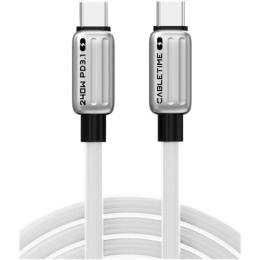 Дата-кабель Cabletime (CU07L) USB Type-C (тато)  -  Type-C (мама) PD240W, 2 м (CA915736)