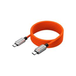 Дата-кабель Cabletime USB Type-C (тато)  -  Type-C (тато) PD240W magnetic 2 м Orange (CU06L) (CA915729)
