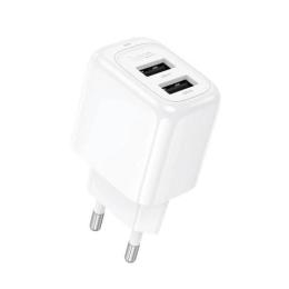 Адаптер живлення для телефона Hoco CS51A Surplus dual-port charger 2USB/2.4A White (6942007631419)