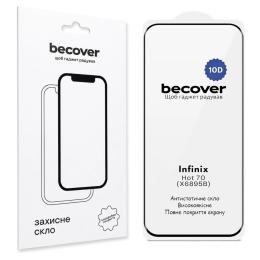 Захисне скло BeCover 10D для Infinix Hot 70 (X6895B) Black (716097)