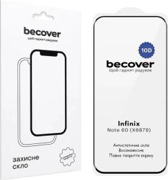 Захисне скло BeCover 10D для Infinix Note 60 (X6879) Black (716095)