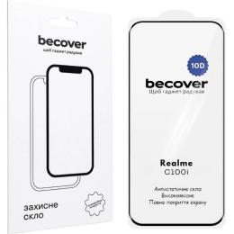 Захисне скло BeCover 10D для Realme C100i Black (716102)