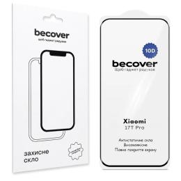 Захисне скло BeCover 10D для Xiaomi 17T Pro Black (716104)