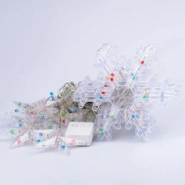 Гірлянда GarlandoPro 3х0, 9 м на 145 LED Multi Зірки та сніжинки 10 шт (1733065ML)
