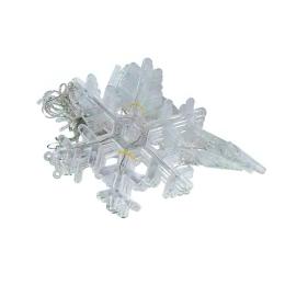 Гірлянда GarlandoPro 3х1 м White Зірки та сніжинки 12 шт (1733064W)